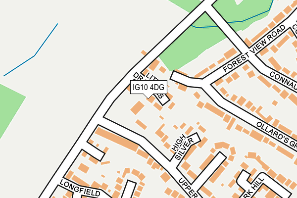 IG10 4DG map - OS OpenMap – Local (Ordnance Survey)