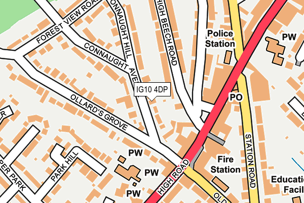 IG10 4DP map - OS OpenMap – Local (Ordnance Survey)