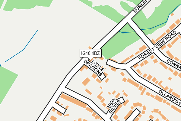 IG10 4DZ map - OS OpenMap – Local (Ordnance Survey)