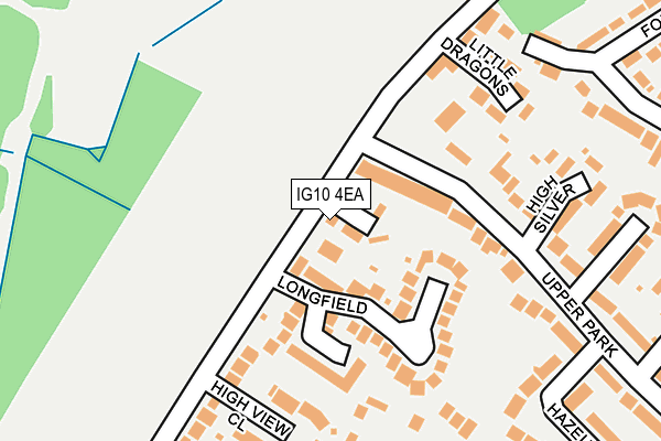 IG10 4EA map - OS OpenMap – Local (Ordnance Survey)