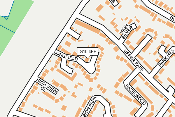 IG10 4EE map - OS OpenMap – Local (Ordnance Survey)
