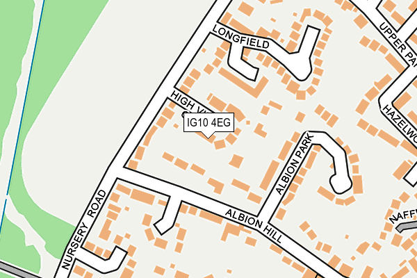 IG10 4EG map - OS OpenMap – Local (Ordnance Survey)