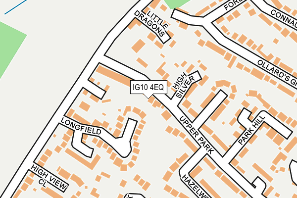 IG10 4EQ map - OS OpenMap – Local (Ordnance Survey)