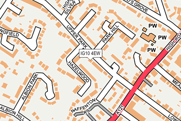 IG10 4EW map - OS OpenMap – Local (Ordnance Survey)