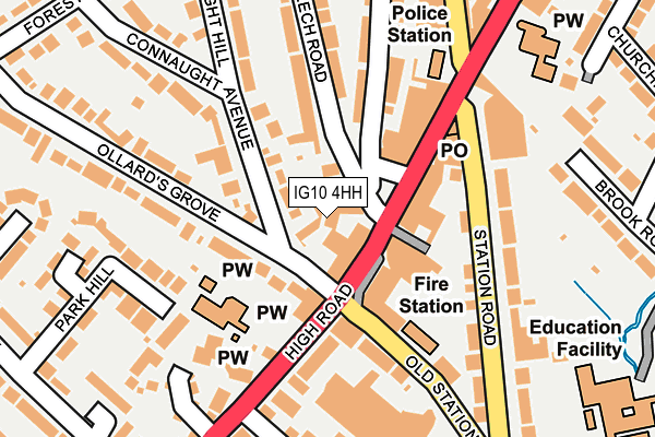 IG10 4HH map - OS OpenMap – Local (Ordnance Survey)
