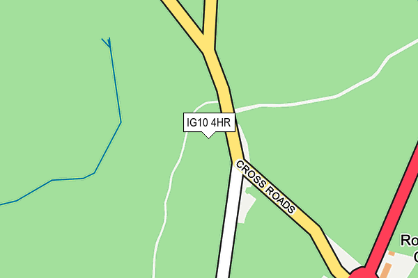 IG10 4HR map - OS OpenMap – Local (Ordnance Survey)