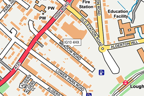 IG10 4HX map - OS OpenMap – Local (Ordnance Survey)
