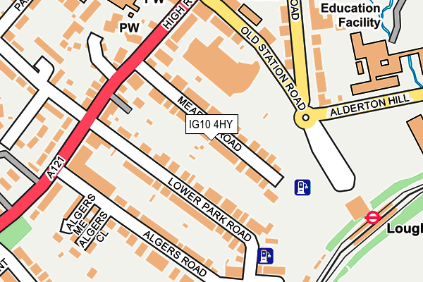 IG10 4HY map - OS OpenMap – Local (Ordnance Survey)