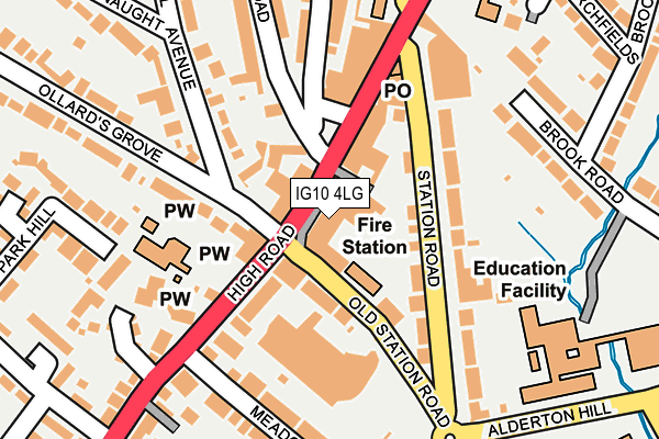 Map of REGENT GATE ESTATE (MANAGEMENT) LIMITED at local scale