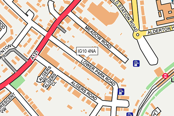 IG10 4NA map - OS OpenMap – Local (Ordnance Survey)