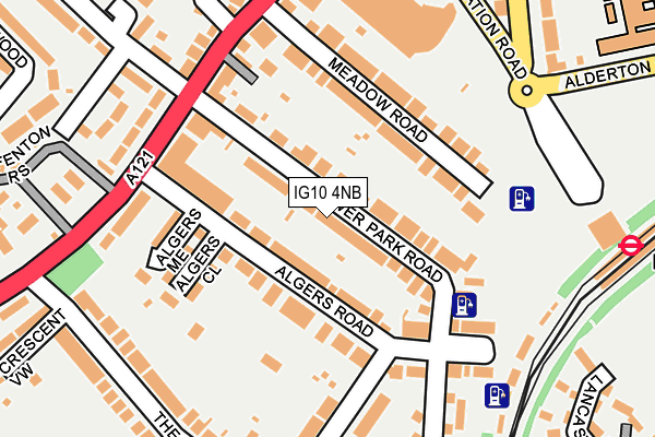 IG10 4NB map - OS OpenMap – Local (Ordnance Survey)