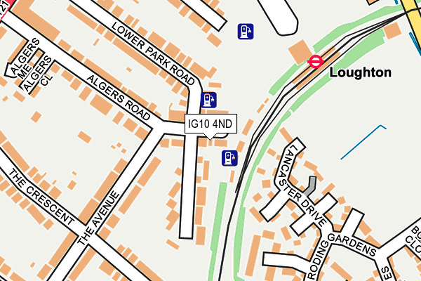 IG10 4ND map - OS OpenMap – Local (Ordnance Survey)