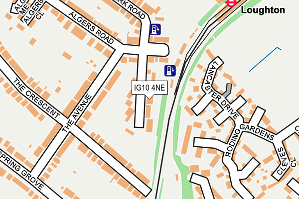 IG10 4NE map - OS OpenMap – Local (Ordnance Survey)