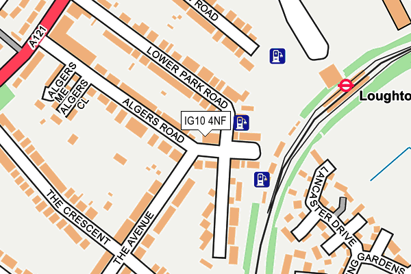 IG10 4NF map - OS OpenMap – Local (Ordnance Survey)