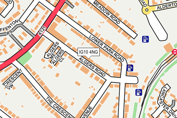 IG10 4NG map - OS OpenMap – Local (Ordnance Survey)