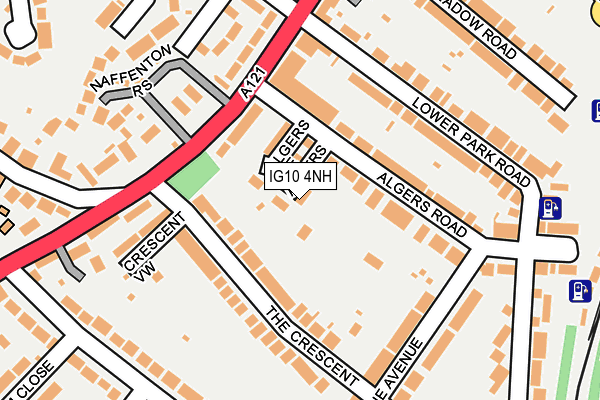 IG10 4NH map - OS OpenMap – Local (Ordnance Survey)