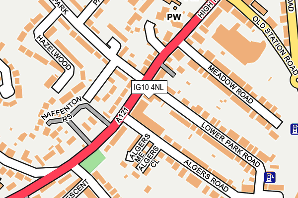 IG10 4NL map - OS OpenMap – Local (Ordnance Survey)