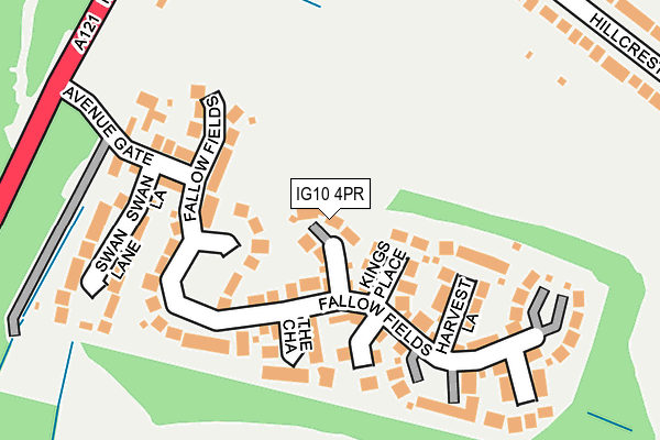 IG10 4PR map - OS OpenMap – Local (Ordnance Survey)