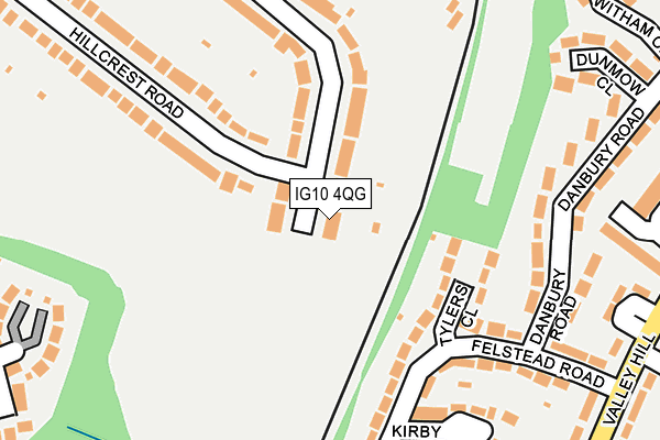 IG10 4QG map - OS OpenMap – Local (Ordnance Survey)