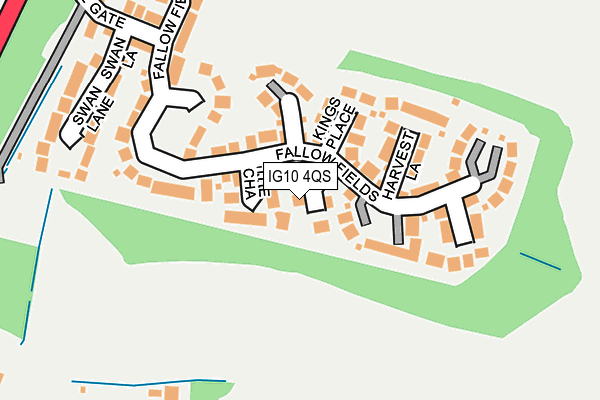 IG10 4QS map - OS OpenMap – Local (Ordnance Survey)