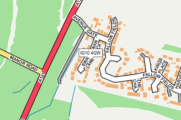 IG10 4QW map - OS OpenMap – Local (Ordnance Survey)