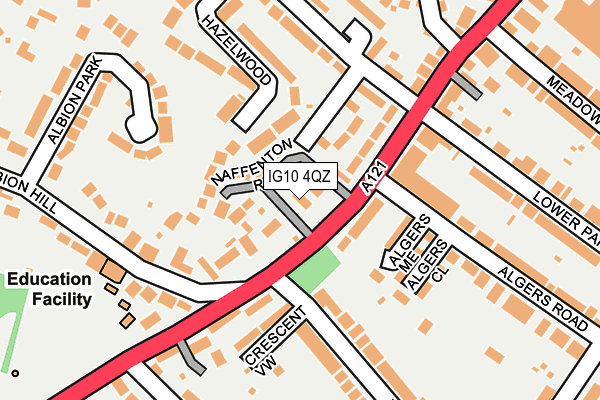IG10 4QZ map - OS OpenMap – Local (Ordnance Survey)
