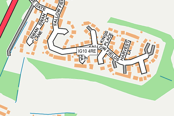 IG10 4RE map - OS OpenMap – Local (Ordnance Survey)