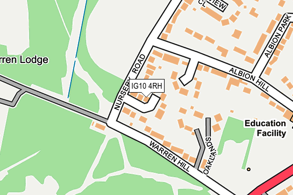 IG10 4RH map - OS OpenMap – Local (Ordnance Survey)