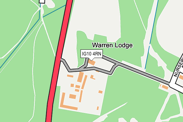 IG10 4RN map - OS OpenMap – Local (Ordnance Survey)