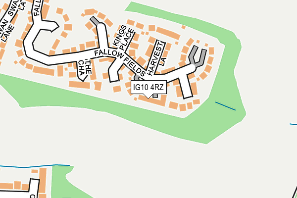 IG10 4RZ map - OS OpenMap – Local (Ordnance Survey)