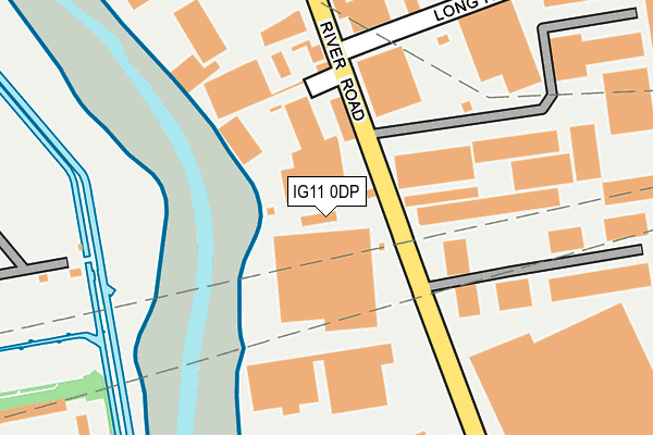 IG11 0DP map - OS OpenMap – Local (Ordnance Survey)