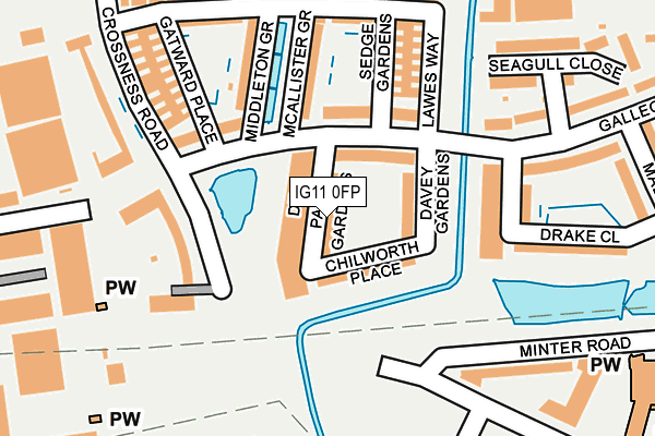 IG11 0FP map - OS OpenMap – Local (Ordnance Survey)