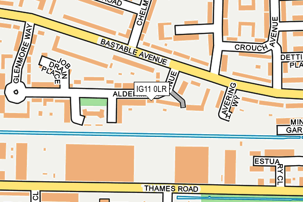 IG11 0LR map - OS OpenMap – Local (Ordnance Survey)