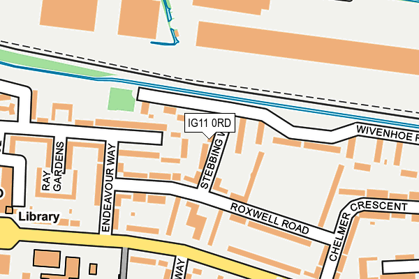 IG11 0RD map - OS OpenMap – Local (Ordnance Survey)
