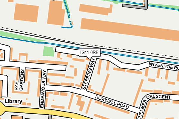 IG11 0RE map - OS OpenMap – Local (Ordnance Survey)