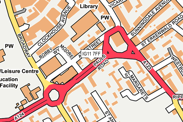 IG11 7FF map - OS OpenMap – Local (Ordnance Survey)