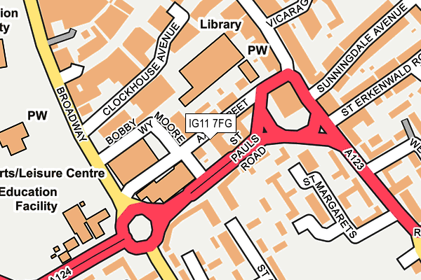 IG11 7FG map - OS OpenMap – Local (Ordnance Survey)