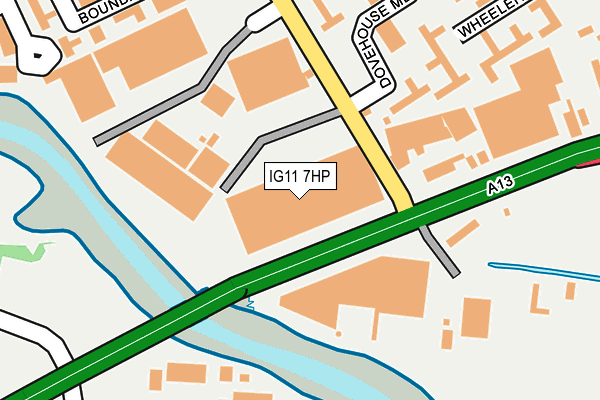 IG11 7HP map - OS OpenMap – Local (Ordnance Survey)