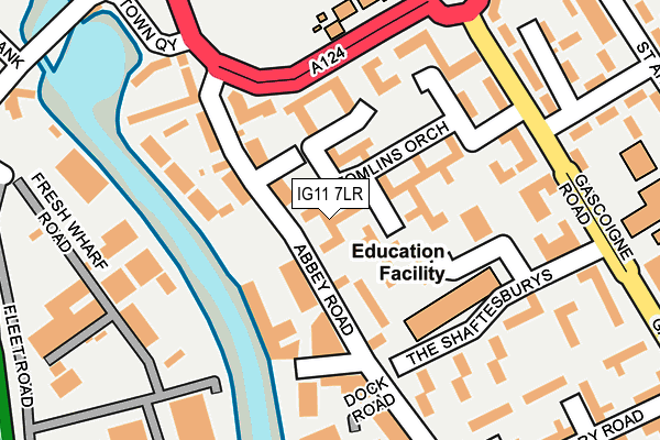IG11 7LR map - OS OpenMap – Local (Ordnance Survey)