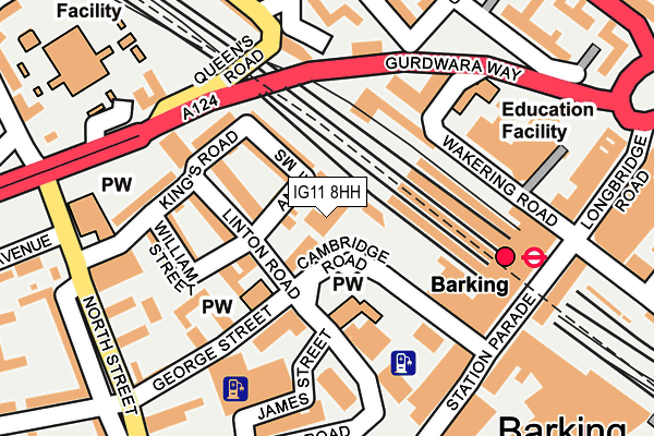 IG11 8HH map - OS OpenMap – Local (Ordnance Survey)