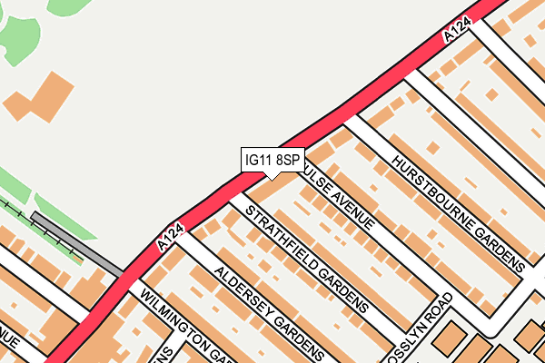 IG11 8SP map - OS OpenMap – Local (Ordnance Survey)