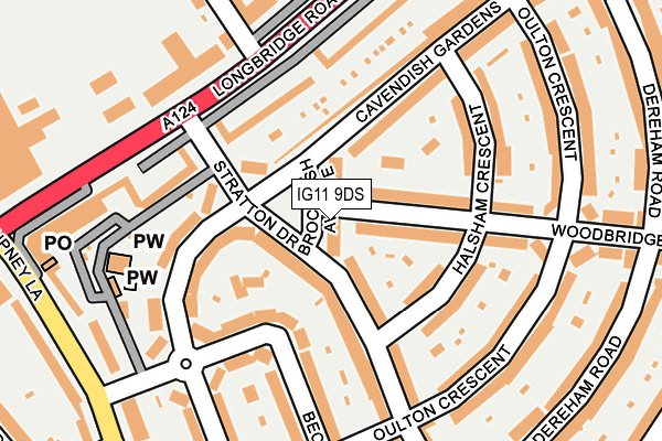 IG11 9DS map - OS OpenMap – Local (Ordnance Survey)
