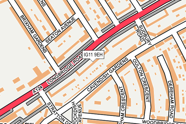 IG11 9EH map - OS OpenMap – Local (Ordnance Survey)