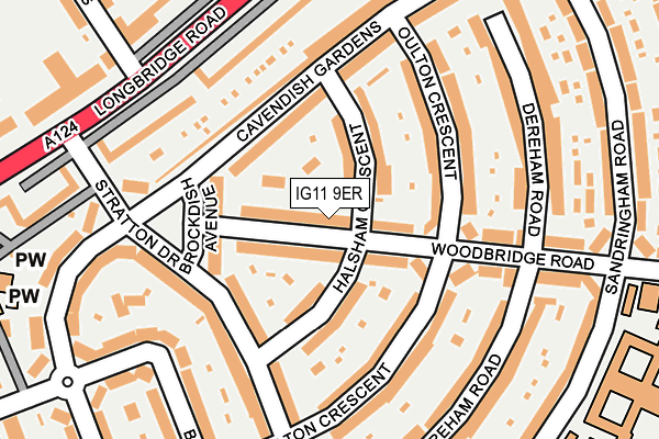 IG11 9ER map - OS OpenMap – Local (Ordnance Survey)