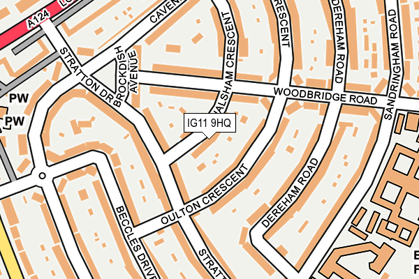 IG11 9HQ map - OS OpenMap – Local (Ordnance Survey)