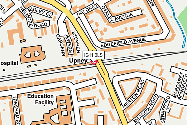 IG11 9LS map - OS OpenMap – Local (Ordnance Survey)