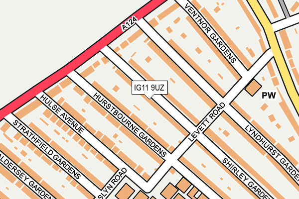 IG11 9UZ map - OS OpenMap – Local (Ordnance Survey)