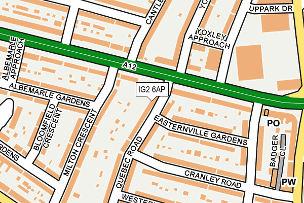 IG2 6AP map - OS OpenMap – Local (Ordnance Survey)