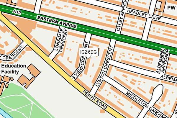 IG2 6DG map - OS OpenMap – Local (Ordnance Survey)