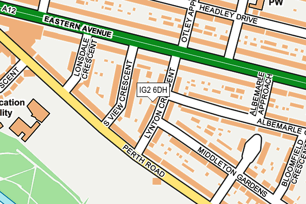 IG2 6DH map - OS OpenMap – Local (Ordnance Survey)